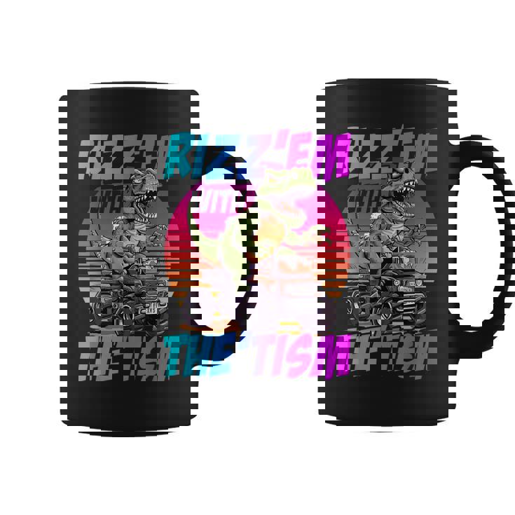 Rizz 'Em With The Tism 恐竜 T-Rex Meme Autism コーヒーマグ