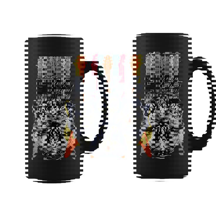 Hiss Cats 子猫 パロディ ロック ロッキン ヴィンテージ レトロ 猫 コーヒーマグ