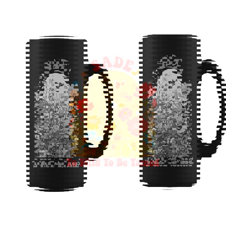 Sade 名前 かわいい レトロ 女の子 ワイルドフラワーade 名前 長袖tシャツ コーヒーマグ