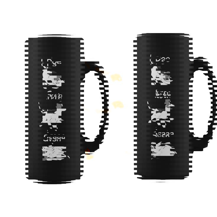 Savasana ジャックラッセルテリア 犬用ストレッチフロート コーヒーマグ