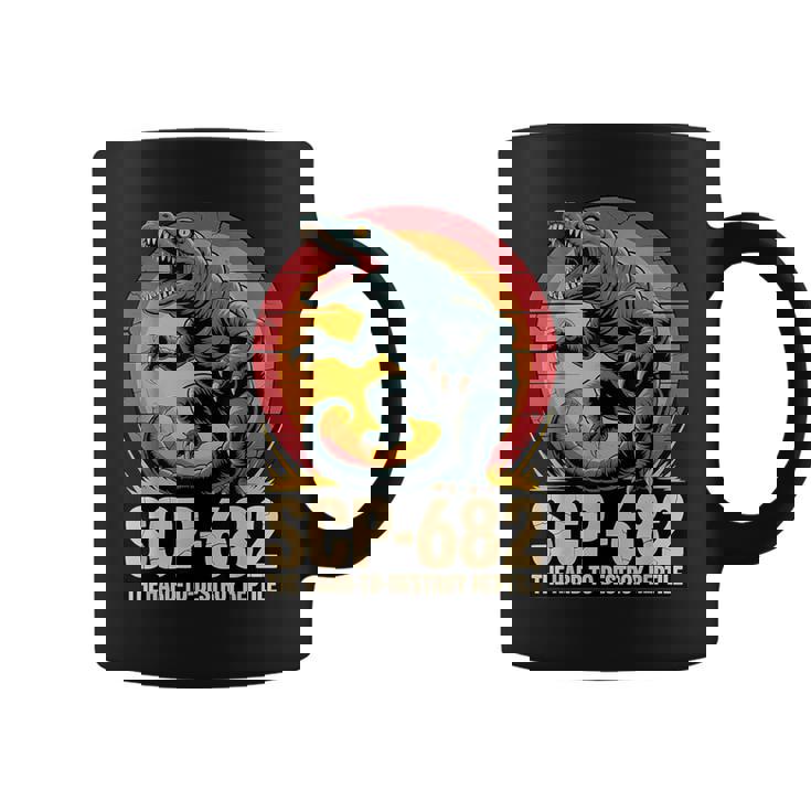 Scp-682 破壊しづらい爬虫類モンスターcpファンデーション コーヒーマグ