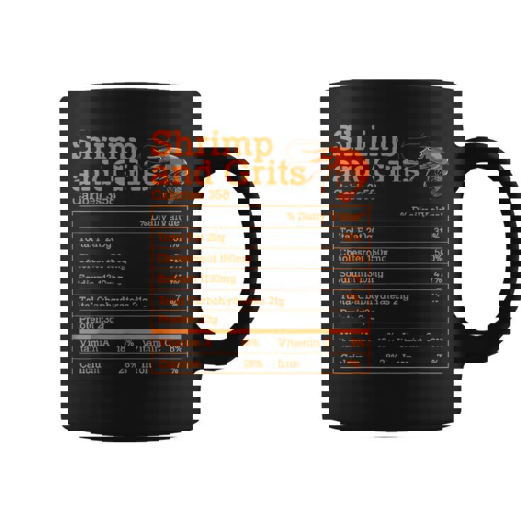 Shrimp And Grits Nutrition Facts Label Calories Protein Food コーヒーマグ