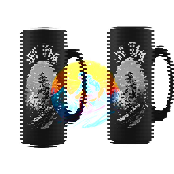 Ski Team スキーチーム スキーヤー スクール スキー旅行 スキーチーム クルー スキー コーヒーマグ