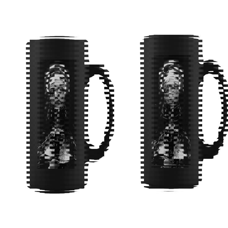 Snirt Hot Nun モチーフ 修道女 中指 コーヒーマグ