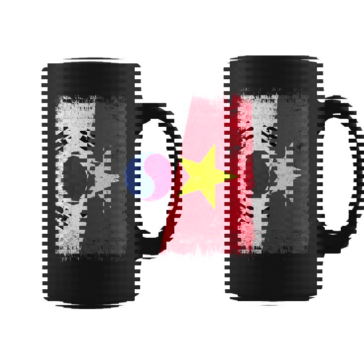 South Korea Vietnam Half Flag South Korean Vietnamese Jersey Coffee Mug