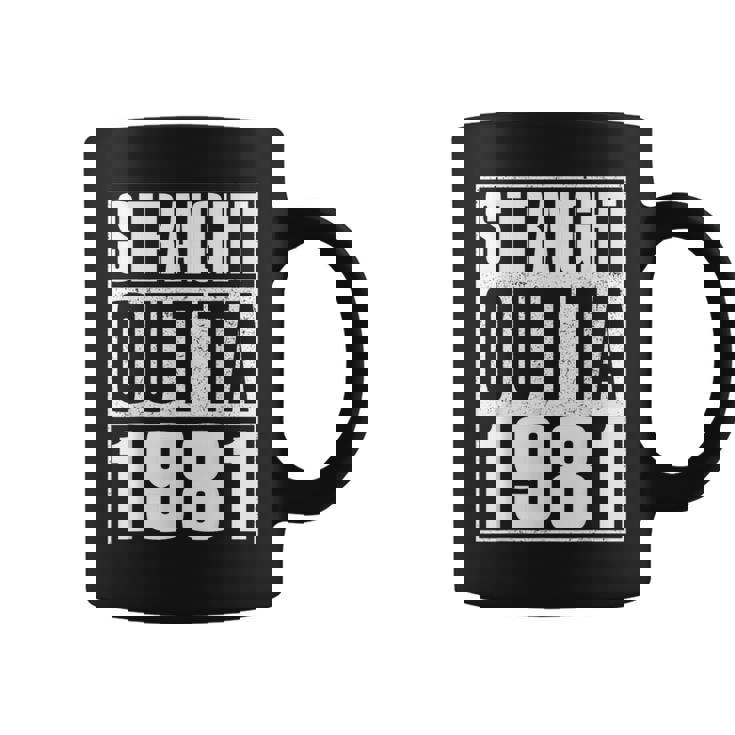 Straight Outta 1981 Womenintage 1981 Birth Of Birthday コーヒーマグ