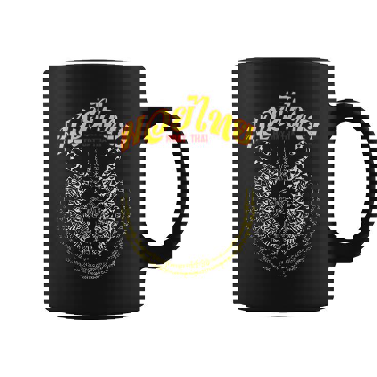 Suea Kooak Yant Thai Kickboxing Twin Tiger Muay Thai コーヒーマグ