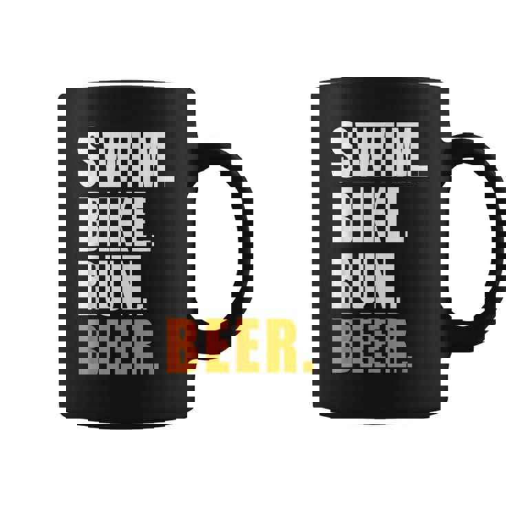 Swim Bike Run スイム バイク ラン ビール トライアスロン トライアスロン スポーツ メンズ レディース コーヒーマグ