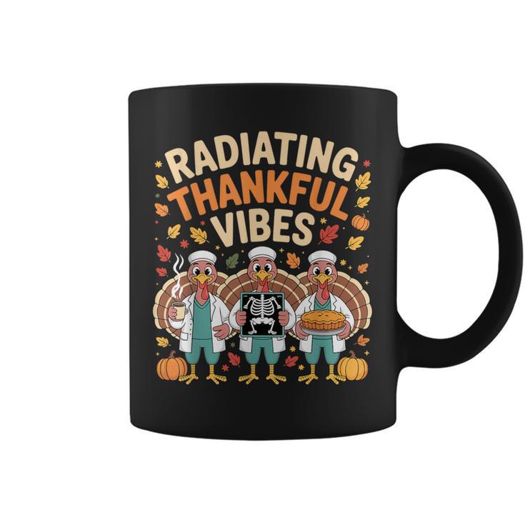 Thanksgiving Radiating Thankful Vibes X-Ray Radiology Tech Coffee Mug