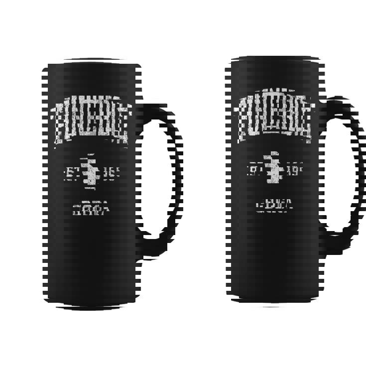 Thunderbolt Georgia Ga ヴィンテージ アスレチック スポーツデザイン コーヒーマグ