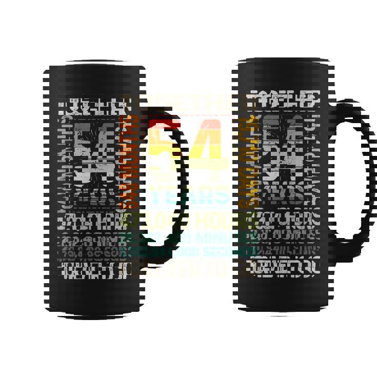 Together 54 Years Forever To Go 結婚54周年記念 コーヒーマグ