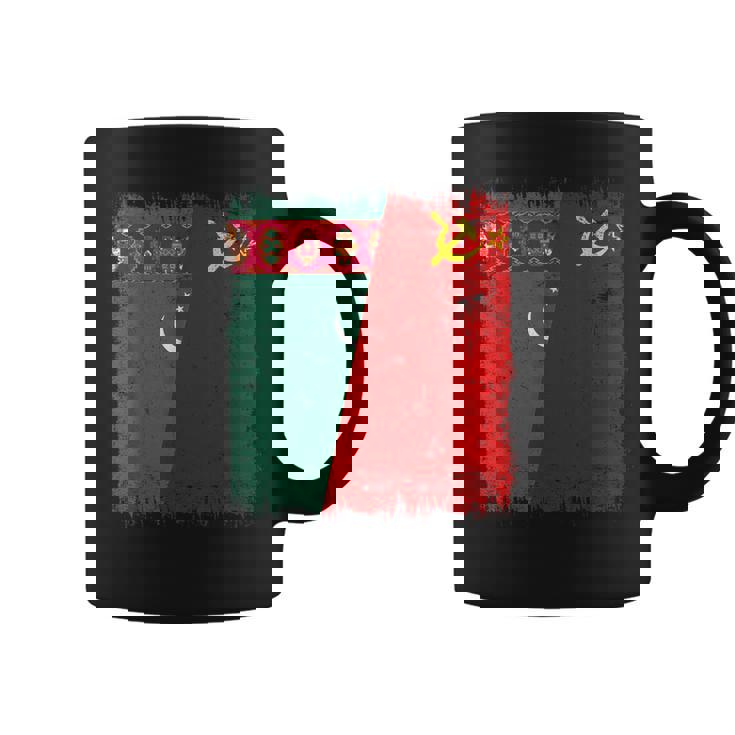 Turkmenistan Soviet Union Flag Turk CCCP Heritage Coffee Mug