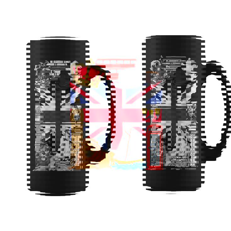 United Kingdom Flag British UK England British Roots Coffee Mug