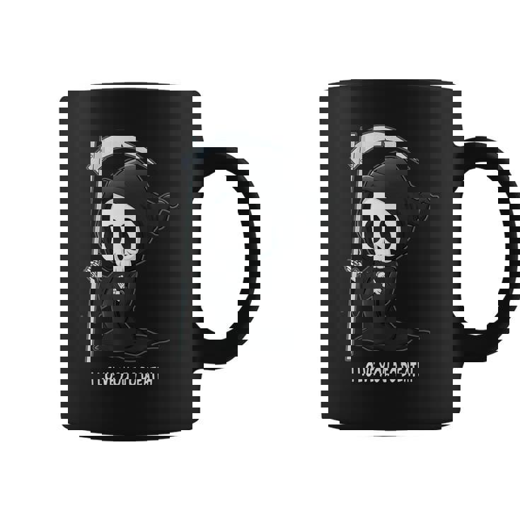 Valentine's Day I Love You To Death Cute Grim Reaper コーヒーマグ