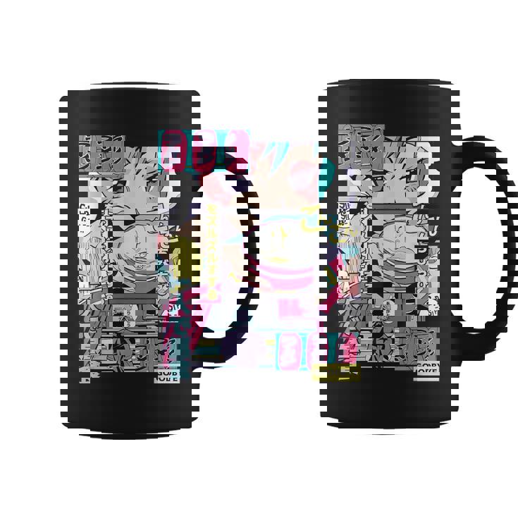 Vaporwave レトロ 90年代 日本アニメ 女の子とラーメン 美学 コーヒーマグ