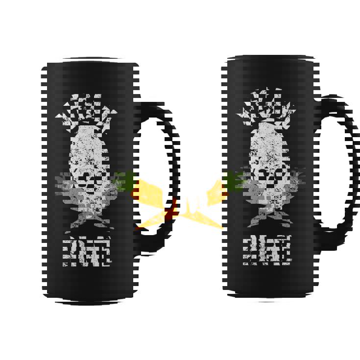 Vegan Pirate Skull And Crossbones But Carrot Coffee Mug