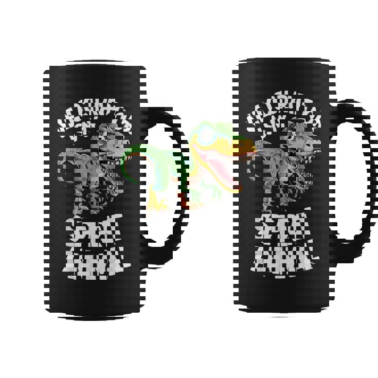 Velociraptor Is My Spirit Animal For Dino Enthusiasts Coffee Mug