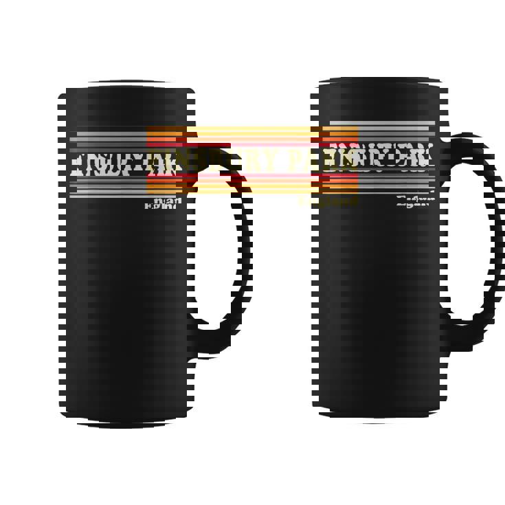 Vintage 80s Finsbury Park England Retro Graphic Coffee Mug