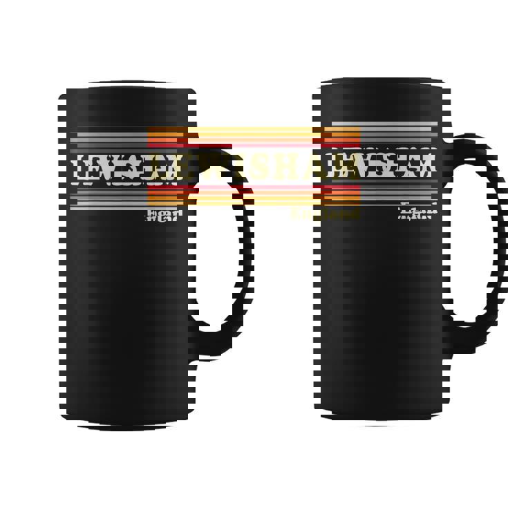 Vintage 80s Lewisham England Retro Graphic Coffee Mug