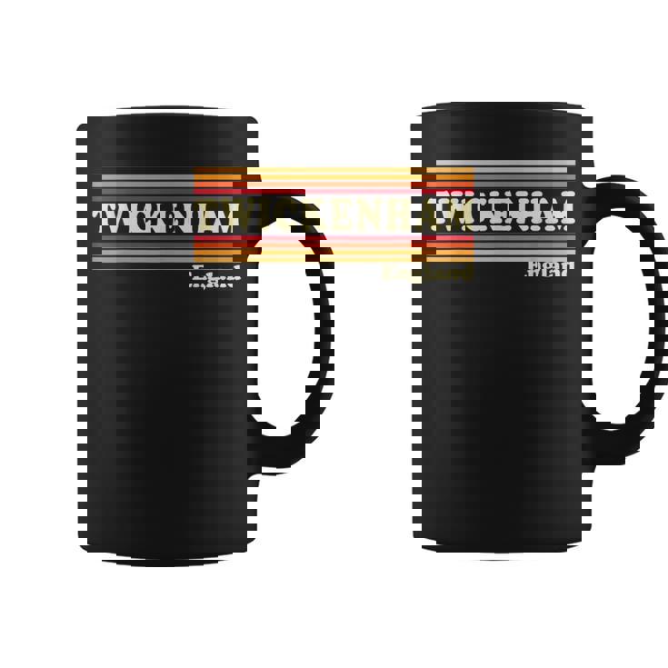 Vintage 80s Twickenham England Retro Graphic Coffee Mug