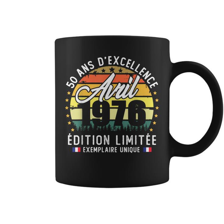 Vintage Avril 1976 Cadeau D'anniversaire 50 Ans Homme Tasse