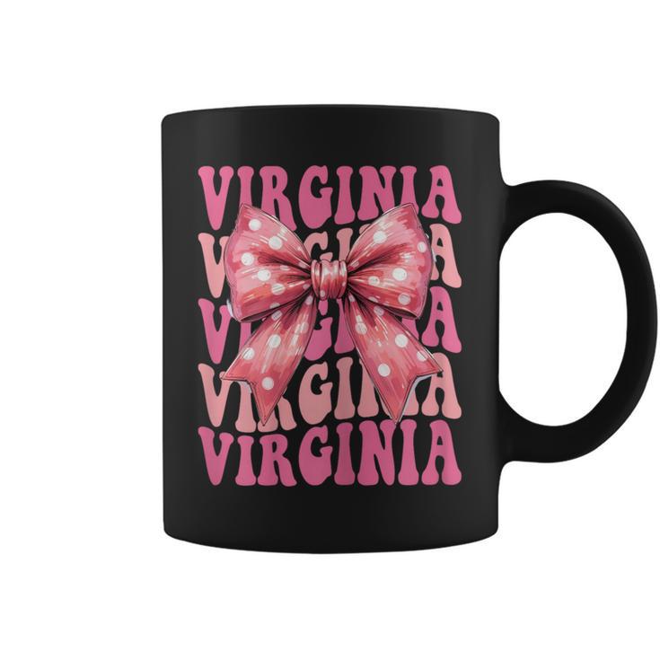 Virginia Arco De Coqueta Con Nombre Estético Para Es Y Niñas Taza de café