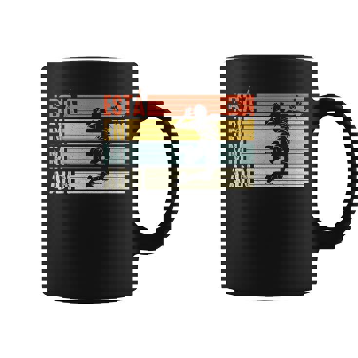 Voleibololeyolleyball Está En Mi Adn Niño Divertida Taza de café