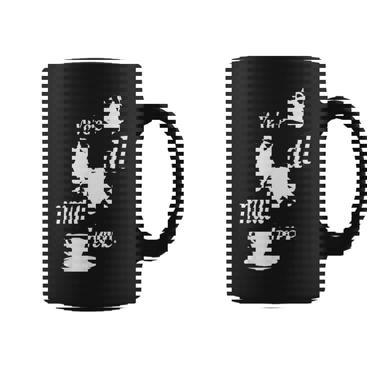 We're All Mad Here 不思議の国のアリスtシャツデザイン コーヒーマグ