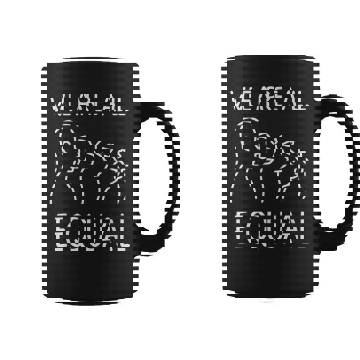 We Are All Equal Anti-Speciesism Animal Equalityegan Activ コーヒーマグ