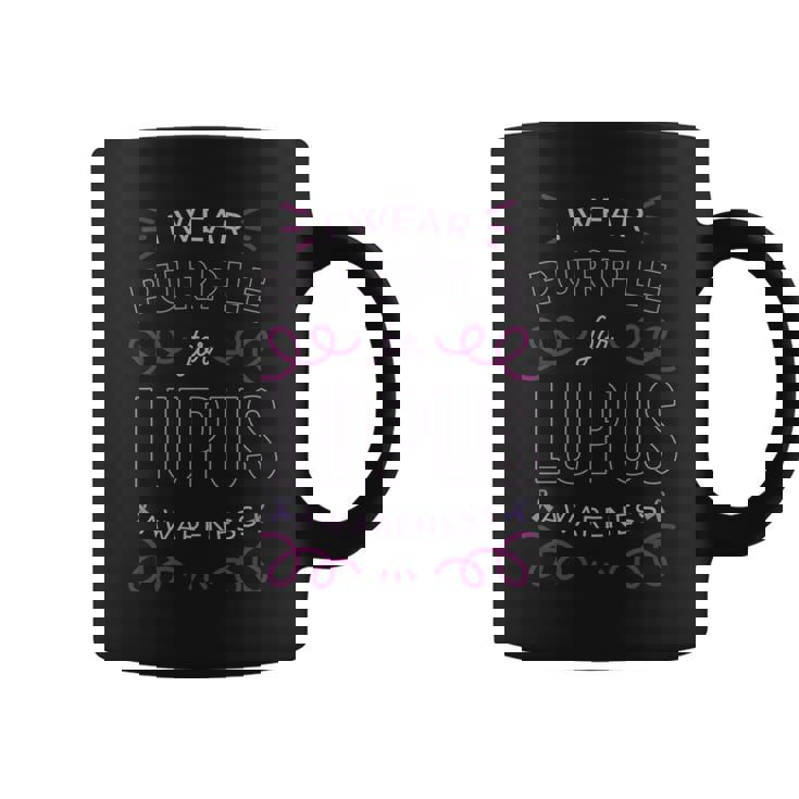 I Wear Purple For Lupus Awarenessleミーム 長袖tシャツ コーヒーマグ