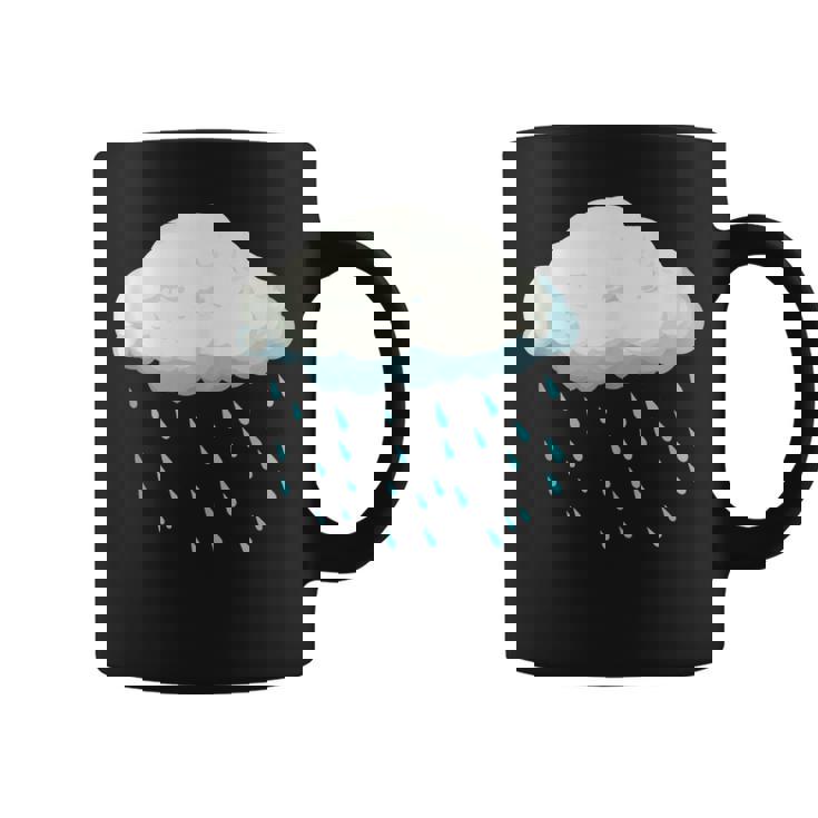 White Clouds Rain Drop Costume Christmas Halloween Coffee Mug