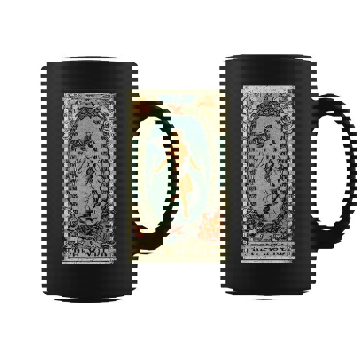 The World タロットカードtシャツ、The World タロットカードtシャツ、 コーヒーマグ