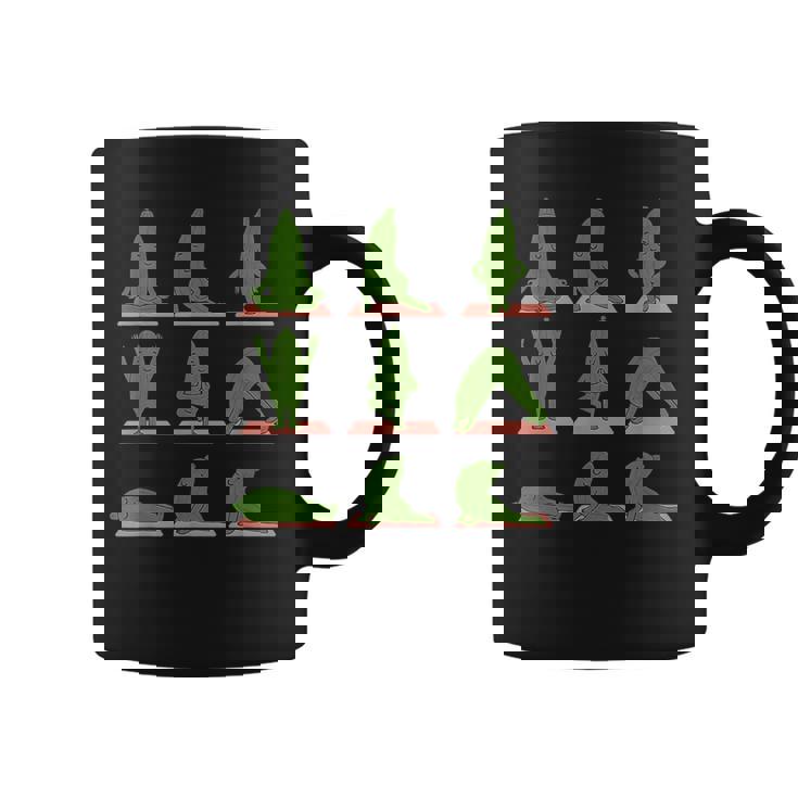 Zucchini Doing Yoga Vegan Kawaii Zen Coffee Mug