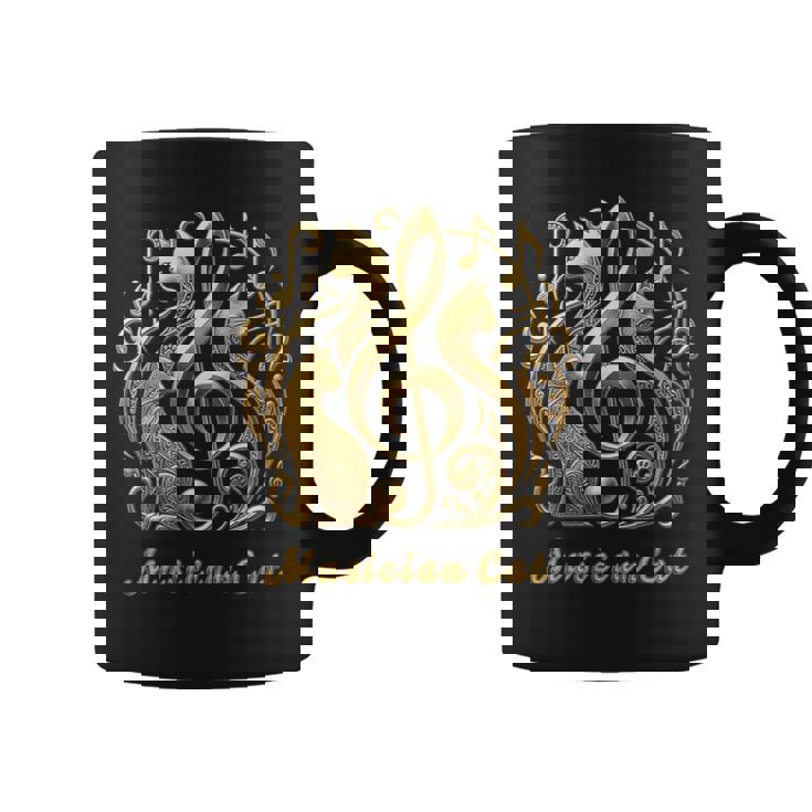 「Musician Cat 」 いつも猫気分 楽器と猫の調べ 音楽記号 猫エンブレム 肉球 コーヒーマグ