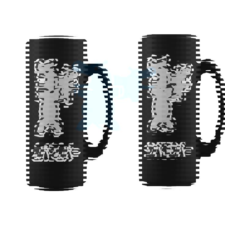 『カバをカバー』カバ くん【どうぶつフレンズ】動物 ゆる かわいい キャラ 面白 ダジャレ ギャグ ジョーク コーヒーマグ