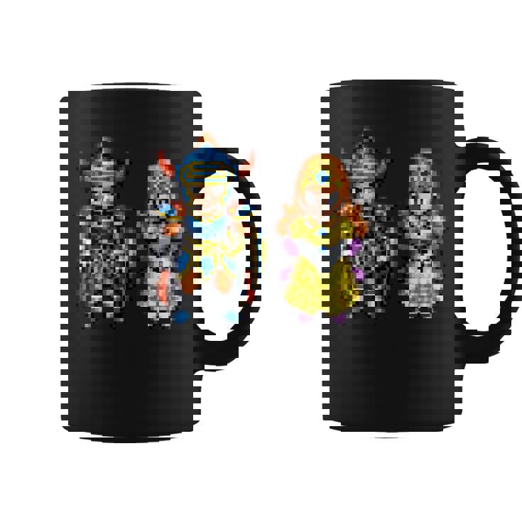 【公式】Hd-2D版『ドラゴンクエストi』キャラクタードット 長袖tシャツ コーヒーマグ