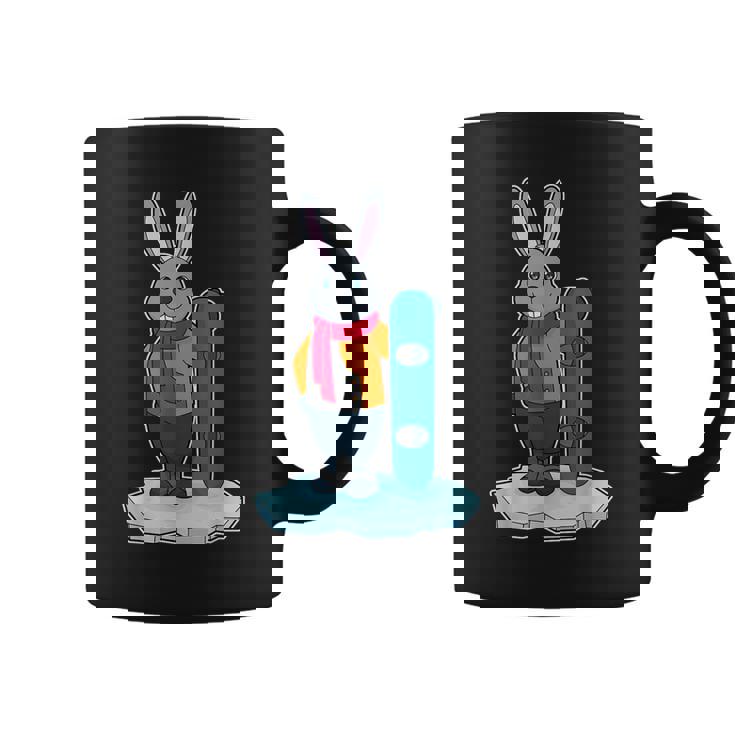 うさぎ スノーボーダー スノーボード スポーツ コーヒーマグ