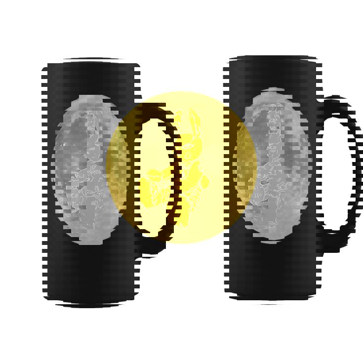 うさぎ星人 On The Yellow Moon コーヒーマグ