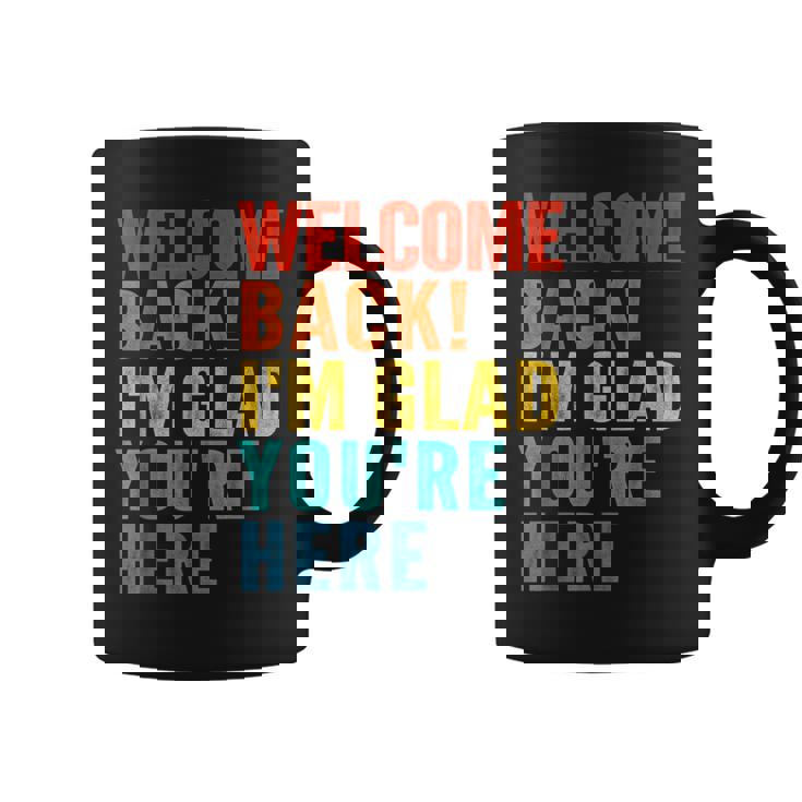 おかえりなさい、ここに来てくれて嬉しいです 男性 女性 子供 コーヒーマグ