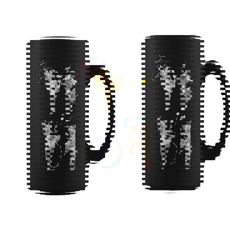 おもしろ新体操猫 コーヒーマグ