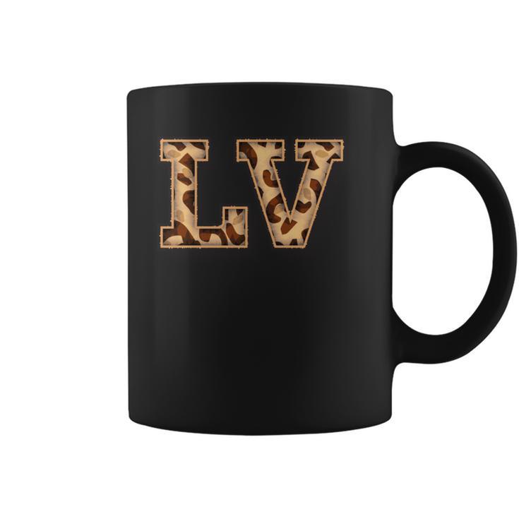 かわいい 文字 Lv イニシャル 名前 ヒョウ チーター動物 長袖tシャツ コーヒーマグ