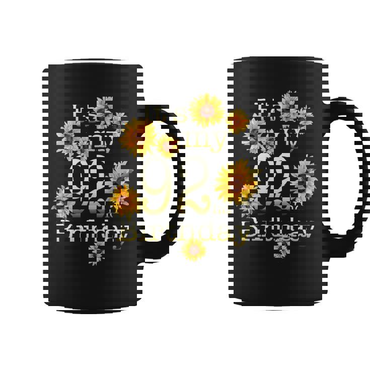 かわいいひまわり 92歳の誕生日 92歳の誕生日 長袖tシャツ コーヒーマグ