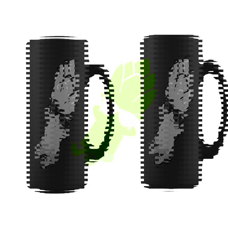 かわいいアスパラガス フルーツリラクシング レイジーアスパラガス コーヒーマグ