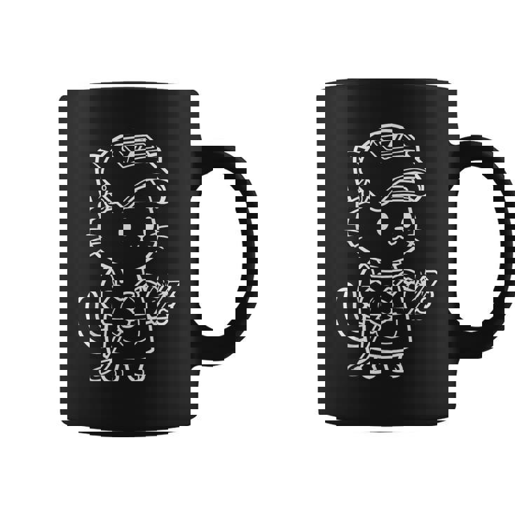 かわいい猫の溶接工 コーヒーマグ