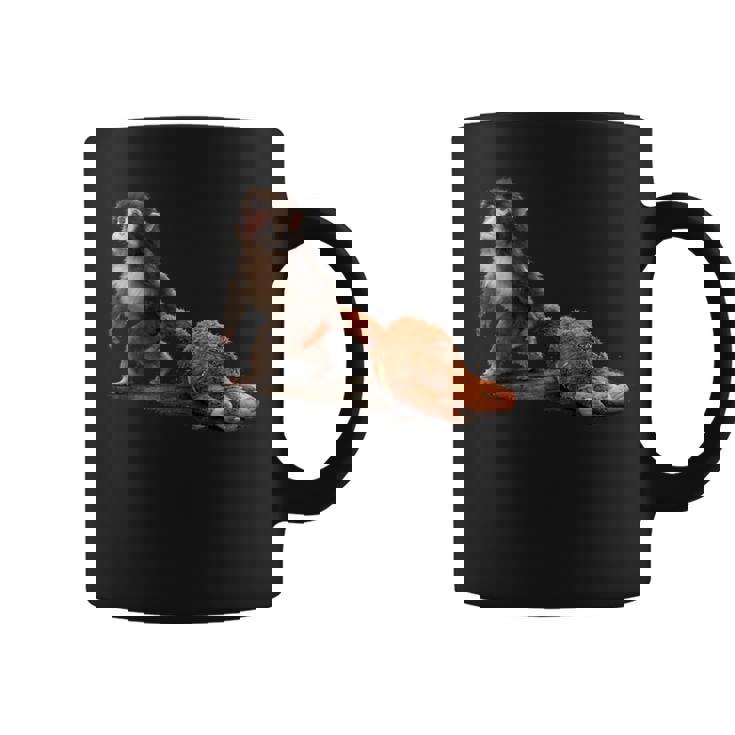 かわいい赤ちゃん猿の名前付きパンチシャツパンチモンキーサポーター 長袖tシャツ コーヒーマグ