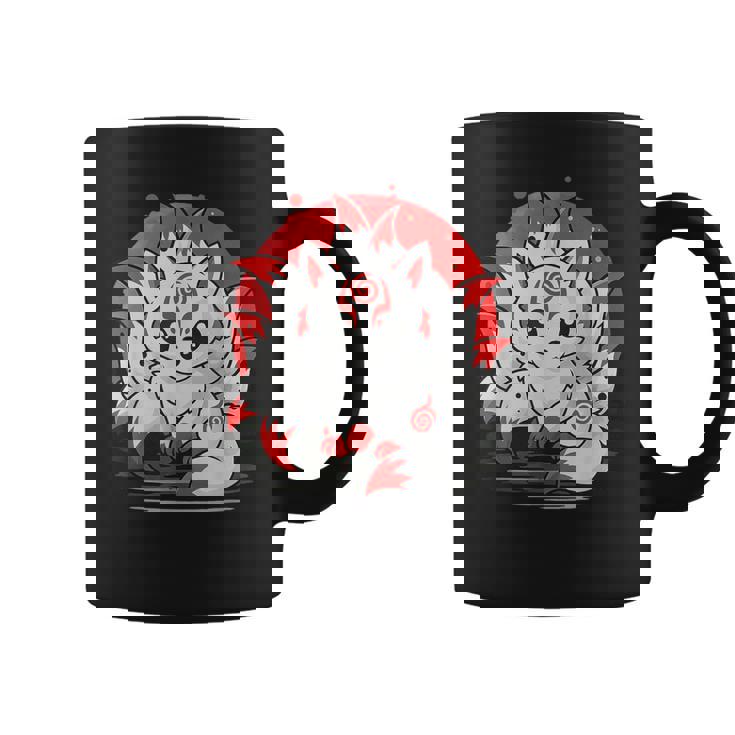 きつね 笑う キツネ 九尾 神話 動物 コーヒーマグ