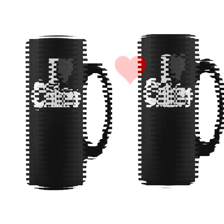 にハートのちひろの名前が大好き 長袖tシャツ コーヒーマグ