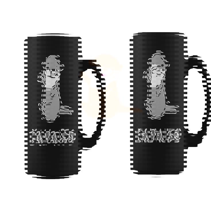 ゆるカワウソさん まるくん『はろー』 コツメカワウソ かわいい キャラクター イラスト コーヒーマグ