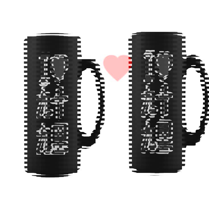 アイラブ・九十九里（千葉県）（I Love ハート）Big 大きな文字【都道府県】ジモtティ お土産 面白い コーヒーマグ