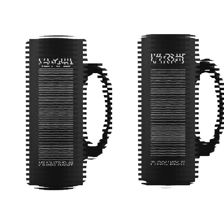 アイロンをかけたバンドシャツ 音楽ファンのポストパンク ニューウェーブ 面白い コーヒーマグ